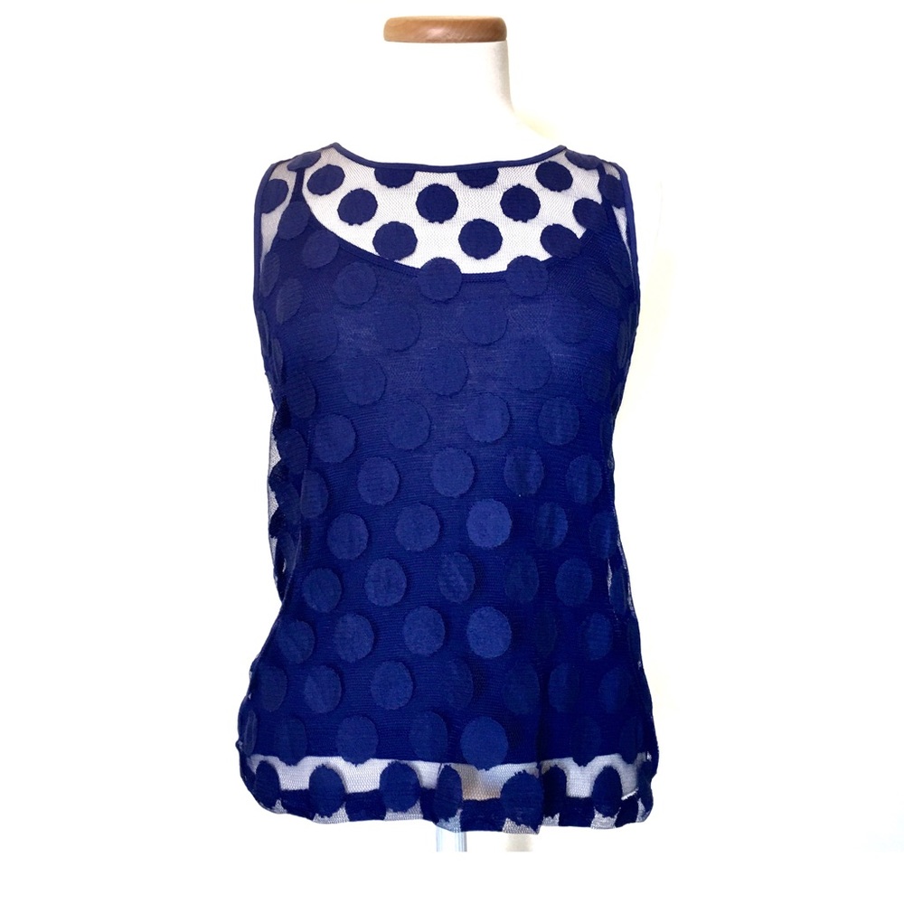 Banana Republic Royal Blue Lace Tank (S)